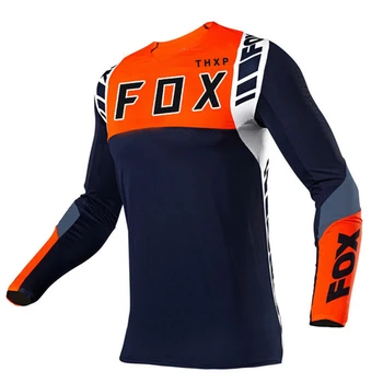 Nove Dolg Rokav T-Shirt Kratek Rokav Majica za Šport motorno kolo Jahanje ali Pohodništvo spustu z FOX THXP