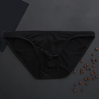 Nove Modne Moške kratke Hlače spodnje Perilo za Moške Seksi Ledu Svile Mini Bikini Hlačke Spodnje Man U Konveksna Ultra Tanke Hlačke Hombre