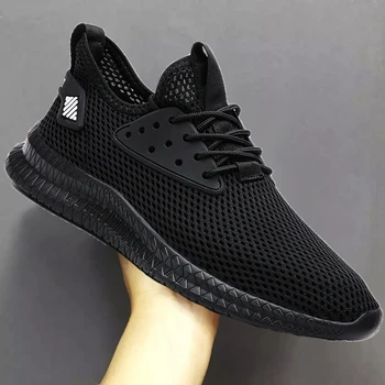 Nove moške superge priložnostne čevlji velikosti lahkih poletnih dihanje očesa moda letenje tkane športih na prostem 48 velikost hoja prodajo čevljev