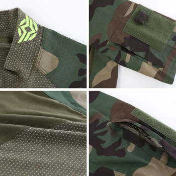 Nove Pohodniške Majice Moške Pomlad Taktično Prikrivanje Plezanje Srajce Poletje Vojaške Vojske Dihanje Športna Oblačila Plus Velikost