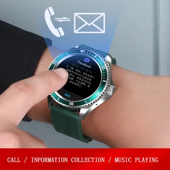 Nove PZ-69 Pametno Gledati Moške Bluetooth Klic Indie Glasbe Smartwatch Srčni utrip Fitness Sports Tracker Za IOS Android