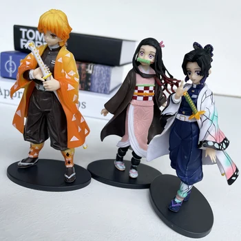 NOVI Anime Demon Slayer figuric Pripravi Meč Agatsuma Zenitsu Figur Kimetsu Ne Yaiba Figura PVC Zbirka Model Igrače