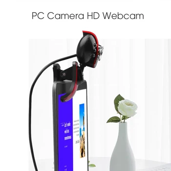 Novi USB 2.0 Spletna Kamera 6 LED Nočna Lučka HD Spletna kamera MIKROFON Za Računalnik Prenosni RAČUNALNIK Namizni Webcam Kamero Visoke Kakovosti Dropshipping