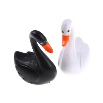 NOVI Vrt Miniaturne Figurice Ptic Žerjav Black Swan Mikro Figurice na Debelo