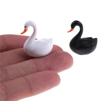 NOVI Vrt Miniaturne Figurice Ptic Žerjav Black Swan Mikro Figurice na Debelo