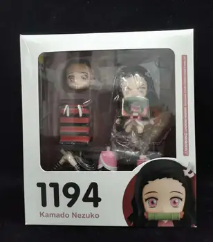 Novih 10 cm Demon Slayer Kamado Nezuko Akcijska Figura, Igrače Lutka Kimetsu Ne Yaiba Srčkan Darilo, s Box