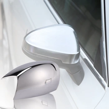 NOVO-1 Par Vzvratnega Ogledala, Pokrov ABS Plastike Avto Strani Ogledalo Kritje Chrome za Ford S-MAX