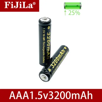 Novo blagovno Znamko AAA Baterije 3200mAh 1,5 V Alkalni bateriji AAA polnilne baterije za Daljinski upravljalnik Igrača svetlobe Batery