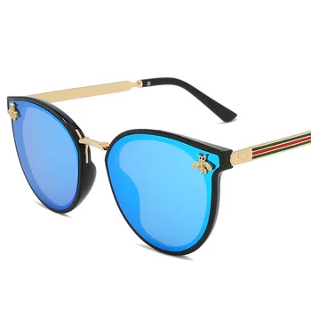 Novo blagovno Znamko Design Luksuzni Ovalne Čebel sončna Očala za Ženske Modni Klasičen Retro Dame Poletje Plaža Športih na Prostem UV400 sončna Očala