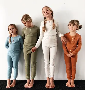 Novo Cosplay Domov Oblačila Domov Oblačila Pomlad Jesen Mama, Fantje, Dekleta, Otroci Nastavite Dolg Rokav Vrhovi + Hlače Dveh Kosov Otroške Pižame