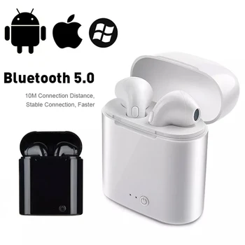 Novo Nadgradnjo I7s TWS Brezžične Bluetooth Slušalke Stereo Slušalke Športne Slušalka V i7s Uho Slušalke Za Vse Pametni Telefon Iphone