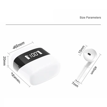 Novo P23 TWS Čepkov Bluetooth 5.0 Res Brezžične Stereo Šport Slušalke z Mikrofonom Enostavno Prevoz Lahke Slušalke Del