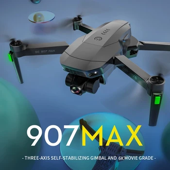 Novo SG907 MAX PRO Profesionalni GPS Brnenje S 6K 3-Osni Gimbal Fotoaparat Brushless Motor WiFi FPV RC Dron Quadcopter PK SG906 Pro2