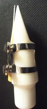 Novo Tenor saksofon ustnik in ligature Bele barve