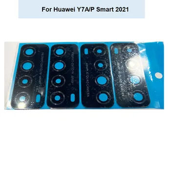 Novo Za Huawei Y7A /P Smart 2021 Nazaj Objektiv Kamere Zadnje Steklo Z Okvirjem Nalepke Lepilo Lepilo UJP-LX2 LX3