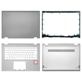 NOVO Za Lenovo Yoga 520-14 520-14IKB FLEX 5-14 LCD Hrbtni Pokrovček/Sprednjo Ploščo/podpori za dlani/Dnu Primeru Laptop Stanovanj Pokrivajo Primeru Srebrna