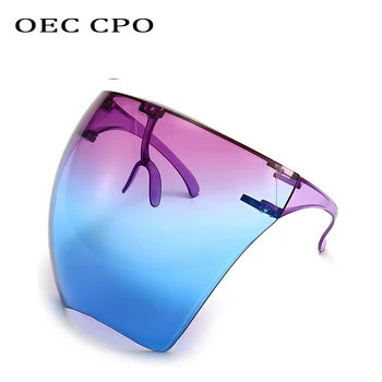 OEC CPO Unisex Faceshield Zaščitna Očala sončna Očala Ženske Enem Kosu Varnost Moških Očala, Masko Windproof sončna Očala Ženski