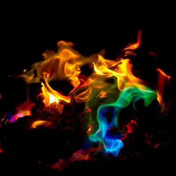 Ogenj Mistično Triki Kresovanje Vrečk Barvne Plameni Kamin Jamo Teras Igrača Strokovno Čarovniki Iluzijo Barve Pirotehničnimi Sredstvi
