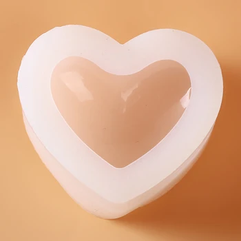 Ogledalo Tri-Dimenzionalni Velika Ljubezen Plesni Diy Kristalno Epoksi 3D Obliki Srca Multi-Funkcijo Torto Plesni Sveča Smolo Plesni