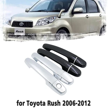 Ogljikovih Vlaken Avto ročaji Ali Chrome Kritje za Toyota Rush Daihatsu Terios Biti‣pojdi Terios Eko Terios Divje Perodua Nautica 2006~2012