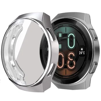 Ohišje za Huawei Watch GT 2e trak mehko TPU Odbijača Polno Zajetje zaščitni Okvir shellcase Pribor za Gledanje GT 2E 2 E