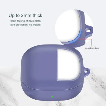 Ohišje za Samsung Galaxy Brsti Pro Brezžične Slušalke Shockproof Mehki Silikonski Zaščitne Slušalke Pokrovček za Samsung Brsti v Živo