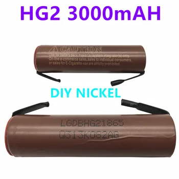 Original 3,7 V 3000mAh HG2 18650 Baterija 3,6 V 20A High Power Razrešnice Li-ion Velike Trenutni Baterija za Izvijač + DIY Niklja