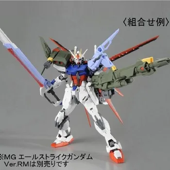 Original BANDAI Gundam MG 1:100 AQM/E-X03 LAUNGHER NAPADALEC QAM/E-X02 MEČ NAPADALEC Gundam Skupščine Model Pripomoček Paket