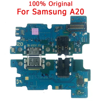 Original Flex Odbor Za Samsung A20 polnjenje vrata Za 20 Polnilnik Odbor USB plug PCB Dock Priključek, Rezervni deli