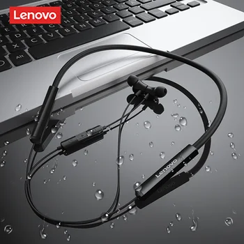 Original Lenovo Brezžična TWS Slušalke Šport Slušalka šumov z Mic Magnetni Neckband Handfree Slušalke