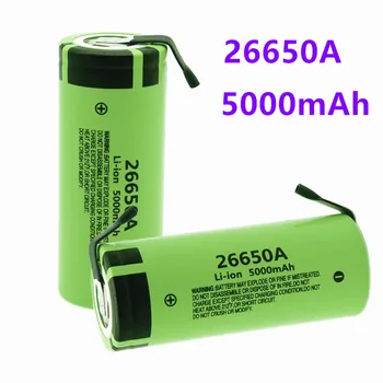 Original Novo baterijo za 26650A 3,7 V 5000mAh Visoka zmogljivost 26650 baterije Li-Ion baterija z niklja