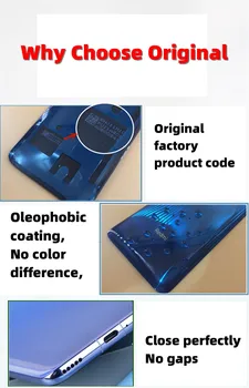 Original Novo Za Xiaomi Redmi Opomba 8 Pro 8Pro Nazaj Pokrov Steklo Ohišje Lupino Zadnja stran Zadnja Vrata Z Objektiva Kamere Pametnega telefona