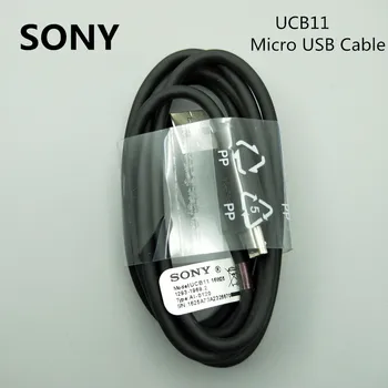 Original Sony Hitrega polnjenja priključek Mikro usb kabel 100CM UCB11 Podatkov Linija Za Xperia Z5 Premium Z4 Z3 Z2 Z1 Mini XZ3 XA Ultra M2 E5 C5