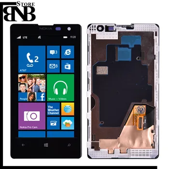 Original Za Nokia Lumia 1020 Zaslon LCD z, Zaslon na Dotik, Računalnike Montaža z okvirjem Brezplačna dostava