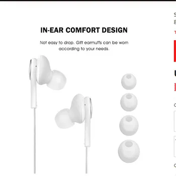 Originalni samsung AKG PS-IG955 Slušalke 3.5 mm za V uho z Mic žične slušalke za Galaxy S10 s10E S10 PLUS S8 S8+S9 S9+ Note8/9