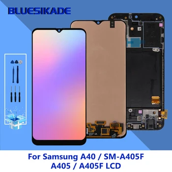 Originalni Samsung Galaxy A40 2019 Zaslon SM-A405F A405 A405F LCD Zaslon na Dotik, Računalnike Za A40 LCD-Zaslon Nadomestni Del