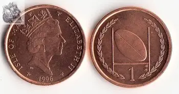 Otok Man 1 Peni 1996 Izdaja Kovanca Evropi Novo Izvirno Unc Kovancev Spominska Izdaja Ob Resnično Redkih Eu Naključno Leto