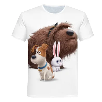 Otroška Oblačila Fantje Dekleta Poletje T-Shirt Zabavno 3D Print Majica s kratkimi rokavi Rokav Živali T-Shirt Visoke Kakovosti T-Shirt