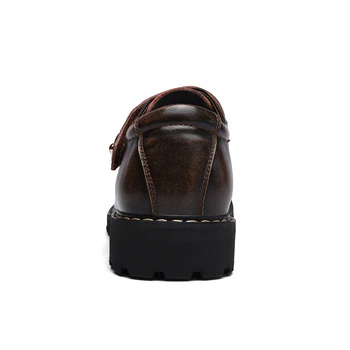 OZERSK Pravega Usnja Moške Priložnostne Čevlji Luksuzne blagovne Znamke 2021 Mens Loafers Visoke Kakovosti Dihanje Delovnih Varnost Cevlji Moški