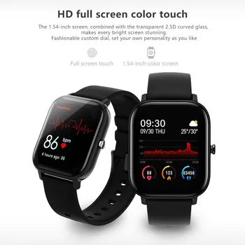 P9 Pametno Gledati 24h Srčnega utripa Nepremočljiva Fitnes Tracker Bluetooth Športnih Moških Smartwatch Za iOS Android Telefon #BL1