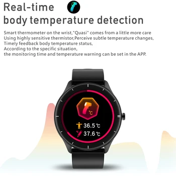 Pametno gledati moške 2021 , Športna fitnes Watch ura nepremočljiva, srčni utrip, krvni tlak termometer Pametno nositi ženske za Android
