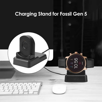 Pametno Gledati Polnjenje Stojalo, Kabel USB za Fosilna goriva in Huawei Watch Multi-funkcijo Polnjenje Polnjenje Dock za Fosilnih Gen 5/4