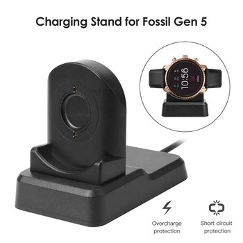 Pametno Gledati Polnjenje Stojalo, Kabel USB za Fosilna goriva in Huawei Watch Multi-funkcijo Polnjenje Polnjenje Dock za Fosilnih Gen 5/4