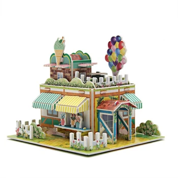 Papir 3D Ročno Sestavljeni Model Zgradbe Izobraževalne Igrače, Otrok, Starš-Otrok, Ročno DIY Jigsaw Igrača Darilo
