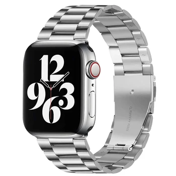 Pas Za Apple Watch6 5 4 3 2 1 42mm 38 mm 40 MM 44 MM Kovinsko Nerjavno Jeklo Watchband Zapestnica Trak za iWatch Serija dodatna Oprema