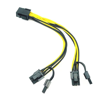 PCI-E, 8-pin Do 8 Dvojno 6+2 Pin ( 6-pin / 8-pin ) Moč Razdelilno Kabelsko Grafična Kartica PCIE PCI Express 8Pin Dvojni 8Pin Napajalni Kabel