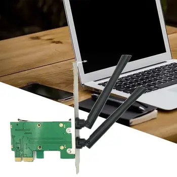 PCIE Brezžična Omrežna Kartica U. FL/IPX za RP-SMA kika 2 brezžični adapter + WiFi Antene Kartico kabel Pult RF Omrežja Za R3R1
