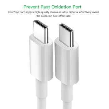 PD Kabel USB C do USB Tip C 60-VATNE Hitro Polnjenje Dvojno Tip-C Kabel za Huawei Samsung Xiaomi Redmi Mobilni Telefon Kabli 0.25/1/2/3m