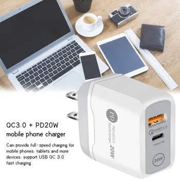 PD20W USB PD Polnilec za Hitro Polnjenje 3.0 Hitro Polnjenje EU in ZDA UK Priključite Napajalni Adapter Za IPhone 11 Pro XS QC USB 3.0 C Polnilnik