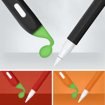 Pencil2 Srčkan fižol ohrovt silikonski svinčnik primera, primeren za Apple, Svinčnik 2 zaščitni ovitek za tablične dotik pero, obleke za i Pad